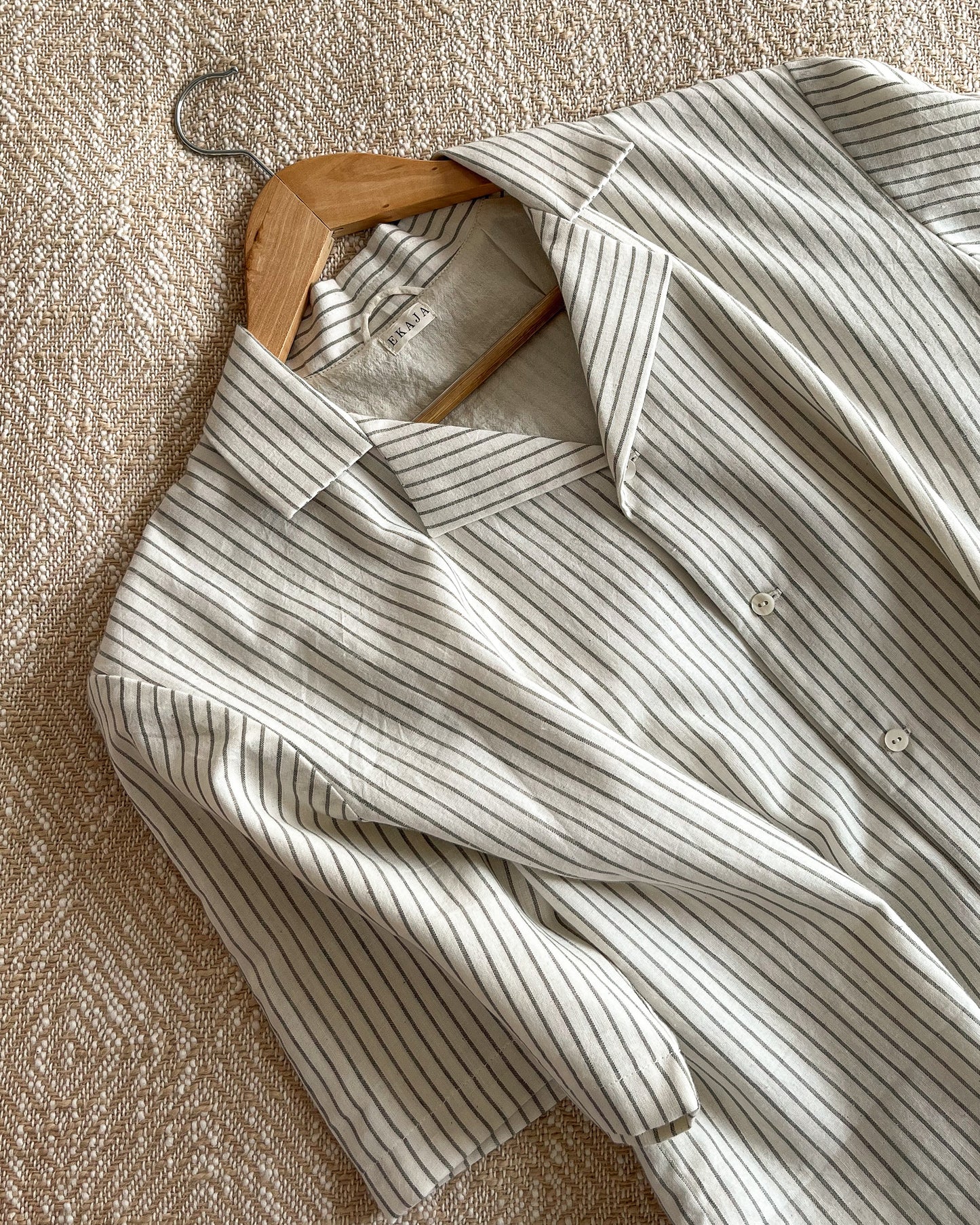 Notched Collar Shirt